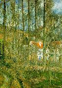Camille Pissaro La Cote des Boeufs, The Hermitage oil on canvas